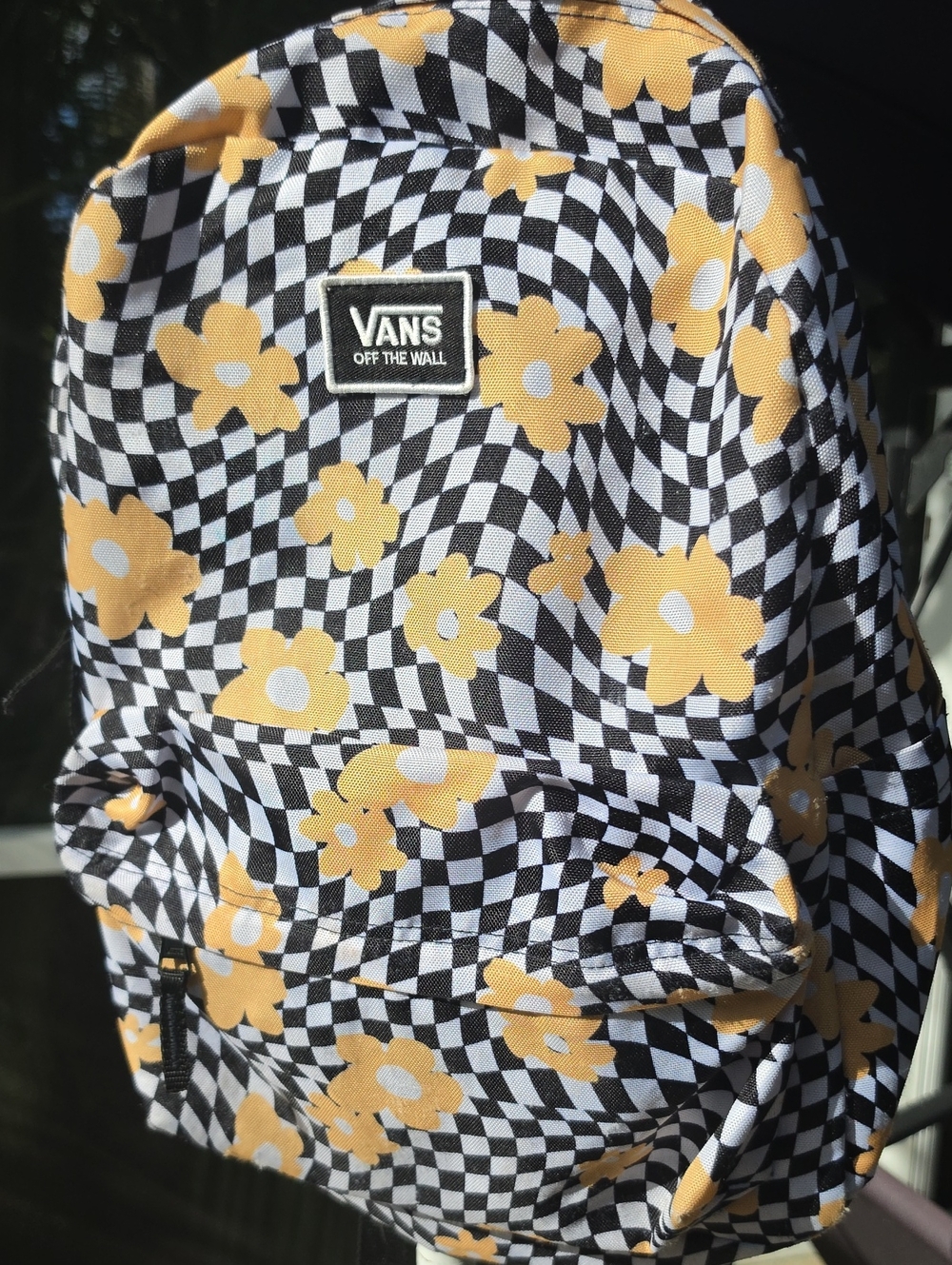 VANS Old Skool H20 Backpack - Sunflower Checkerboard Print